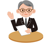 打合せをするスタッフのイラスト